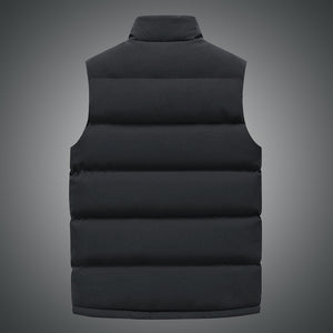 Men's zipped pocket puff vest