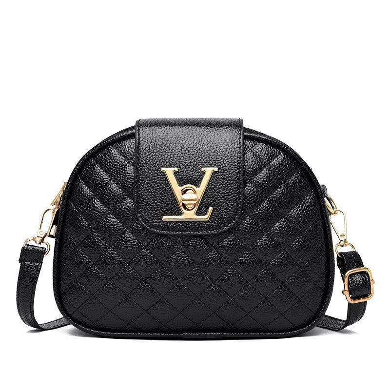 Designer LV leather lynition diamond stitching line shoulder diagonal bag small bag on sale