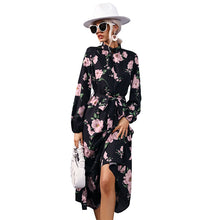 Load image into Gallery viewer, Long sleeved chiffon dress
