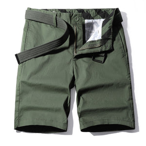Work Shorts: Men's new fashion, versatile, washed solid color, five point sports pants, casual men's pants
