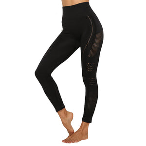 FItstyle New sportswear, women's yoga clothes, leisure beauty, hollowed out hip lifting tights, outdoor fitness clothes