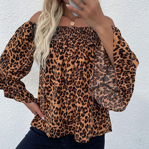 Leopard Chiffon Shirt