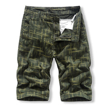 Load image into Gallery viewer, Wish casual shorts men&#39;s sports trend pure cotton washed overalls Plaid six point pants
