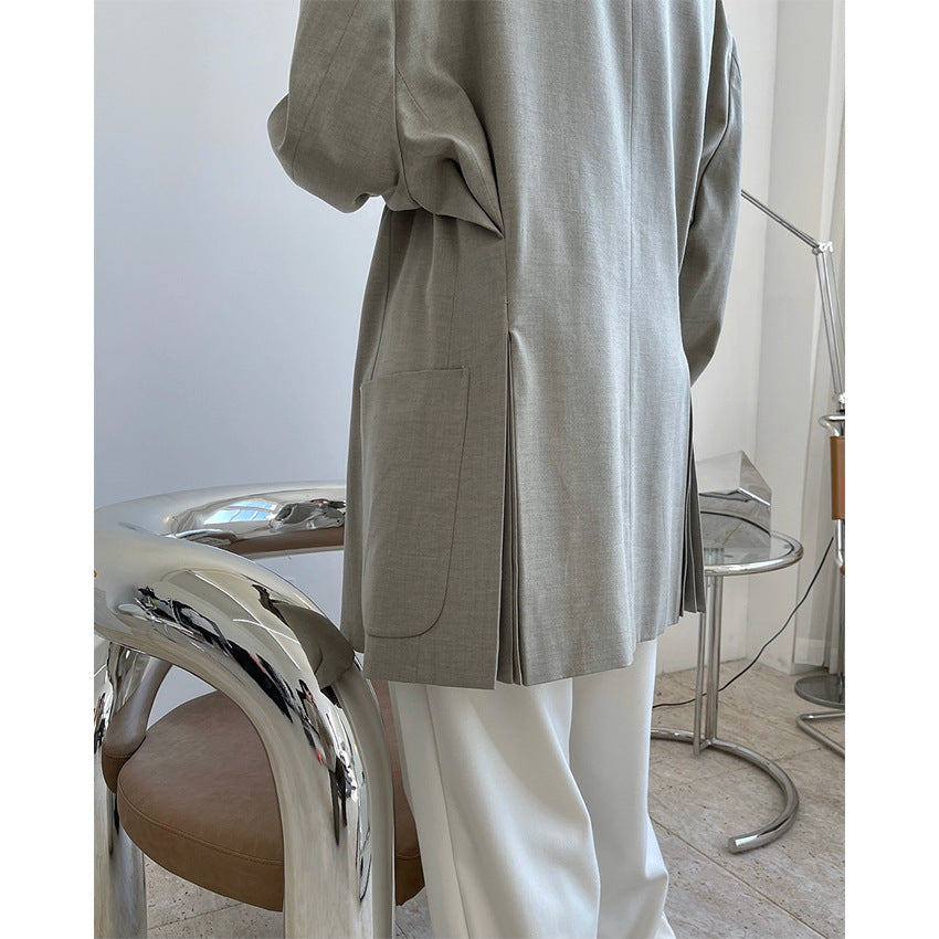 Spring new European and American trendyborn main wind wide shoulders in suits, loose thin thin, casual jacket
