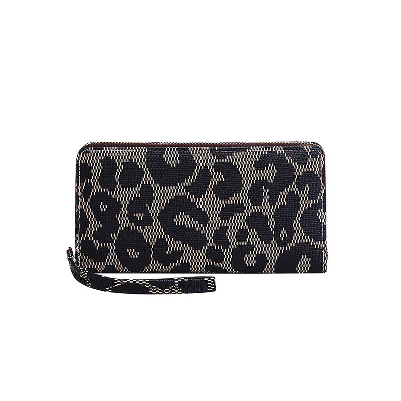 New fashion trend all-match high-end European and American long pattern wallet simple large-capacity ladies wallet