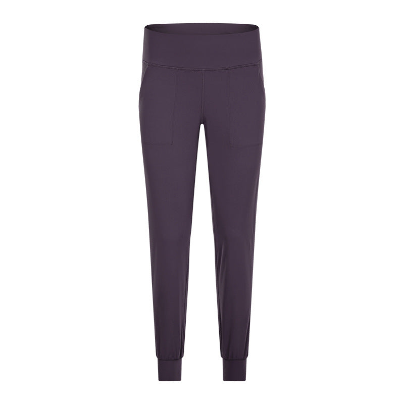 Fitstyle New Skin-Friendly Nude Feel Loose Straight Yoga Pants Women  Quick-Drying Ankle-Length Exercise Workout Pants