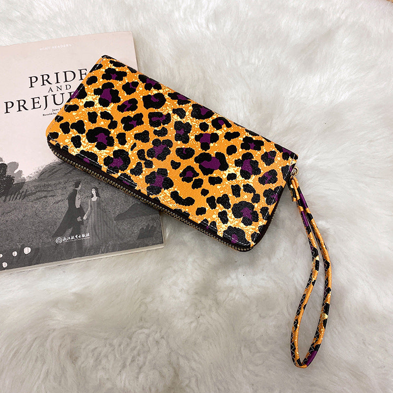 New fashion trend all-match high-end European and American long pattern wallet simple large-capacity ladies wallet