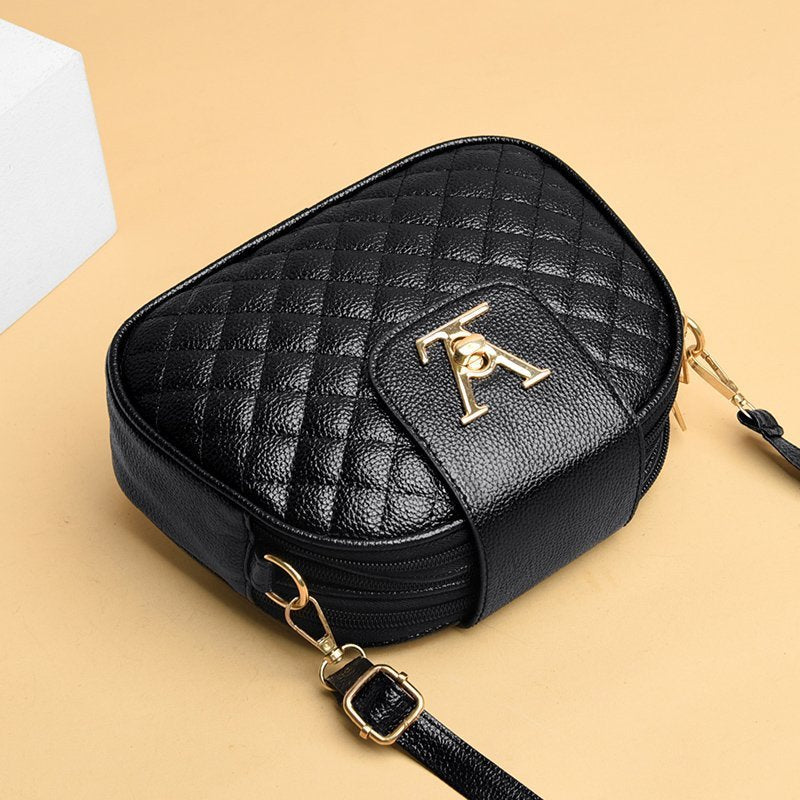 Designer LV leather lynition diamond stitching line shoulder diagonal bag small bag on sale