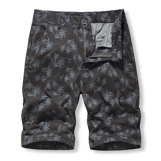EBay casual shorts men's outdoor sports pure cotton washed overalls versatile five point pants