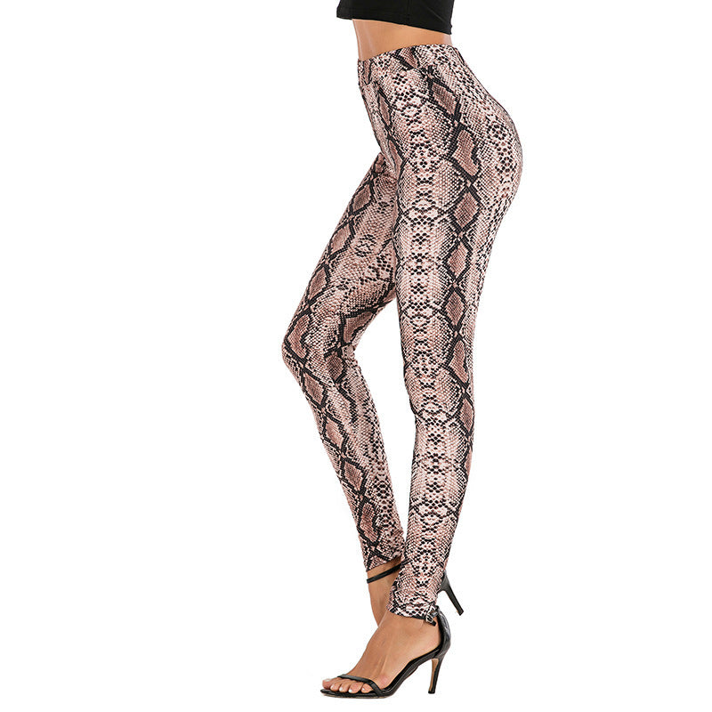 Sexy printed pants High Waisted tight casual pencil pants women