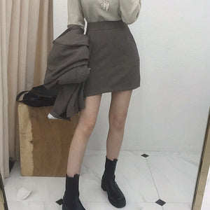 Preppy Style Office Blazers Women Solid Colors Single Breasted Commute Suits 2021 Spring Autumn New Fashion Korean Chic Blazers|Blazers|