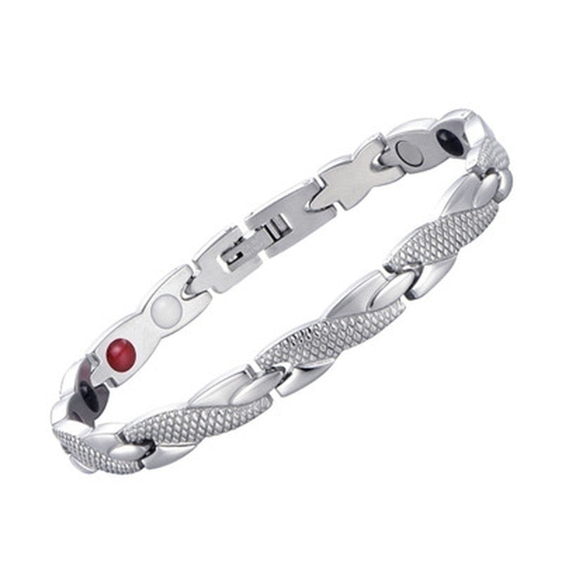 Hot IDEAL( BUY 1 GET 1 FREE )Trendy Magnetic Therapy Bracelet (Wear Your Power) Slimming /Beauty/Pain Relief/ Menopause  Bracelet Healthcare