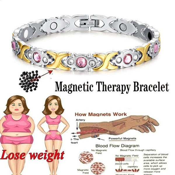 Hot IDEAL( BUY 1 GET 1 FREE )Trendy Magnetic Therapy Bracelet (Wear Your Power) Slimming /Beauty/Pain Relief/ Menopause  Bracelet Healthcare