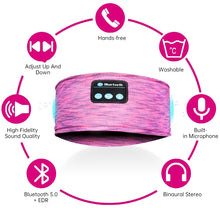 Load image into Gallery viewer, Hot Bluetooth Sleeping Headphones Sport Music Player Headband Thin Soft Elastic Comfortable Wireless Music Headset Eye Mask
