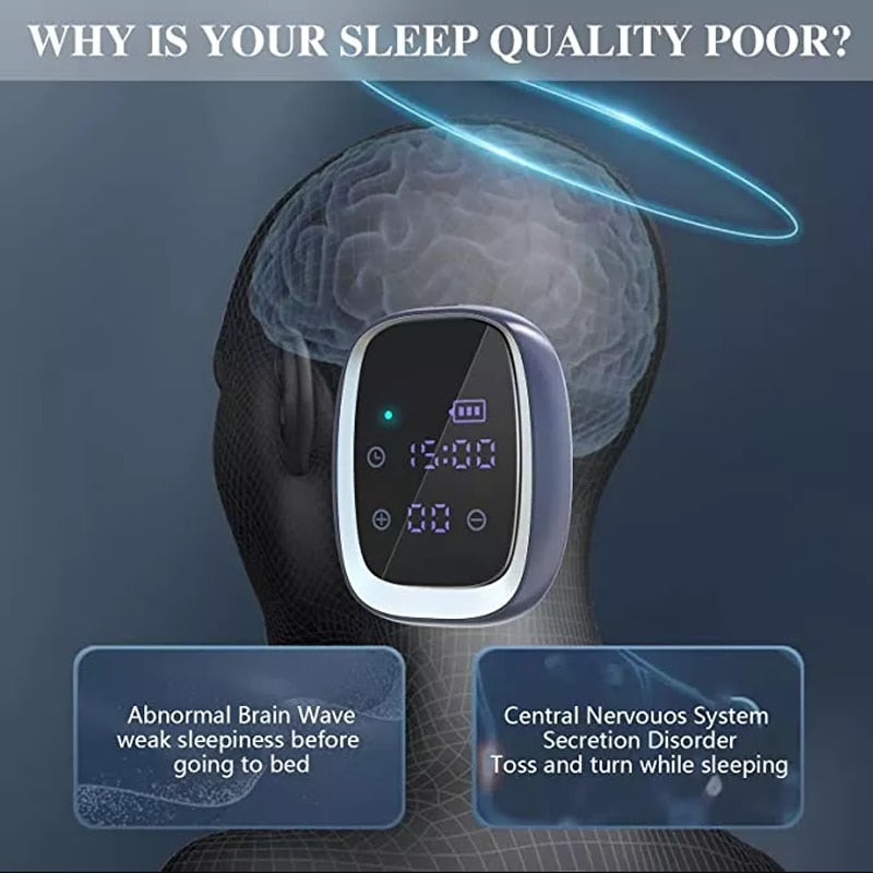 Insomnia Anxiety Depression CES Sleeping Therapy Transcranial Microcurrent Massage Tens Machine Sleep Aid Device Instrument Home