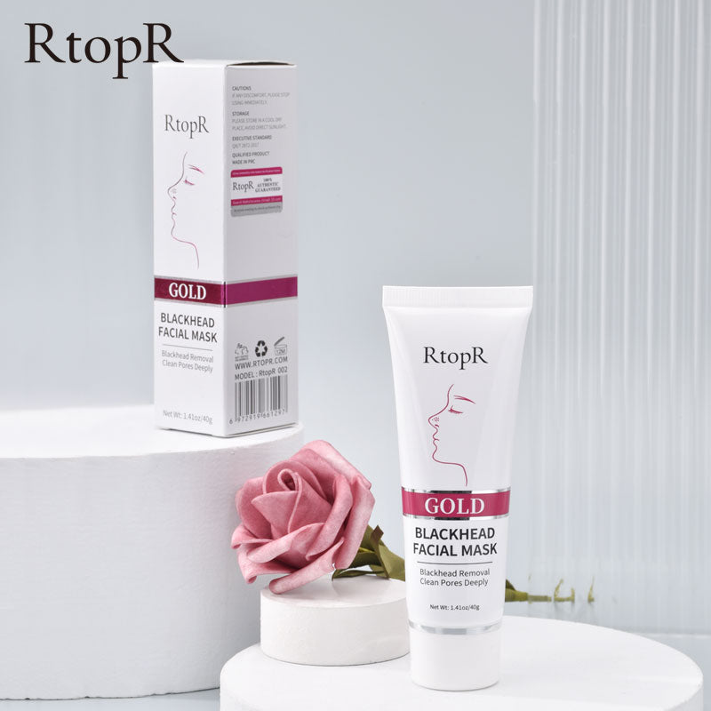 RtopR by Traci K Beauty- New Gold Remove Blackhead Gel Facial Pore Peeling Acne Treatment Nose Deep Cleansing Face Whitening Hydrating  Golden mud