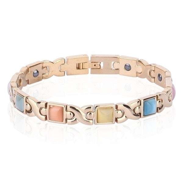 Hot IDEAL( BUY 1 GET 1 FREE )Trendy Magnetic Therapy Bracelet (Wear Your Power) Slimming /Beauty/Pain Relief/ Menopause  Bracelet Healthcare