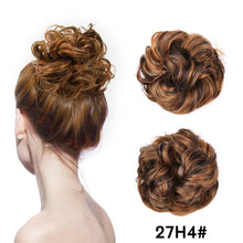 Load image into Gallery viewer, Traci K Beauty Chignon Hair Extension Curly Fake Hair Bun Short Messy Hair Bun Donuts Elastic Drawstring Ponytail Women
