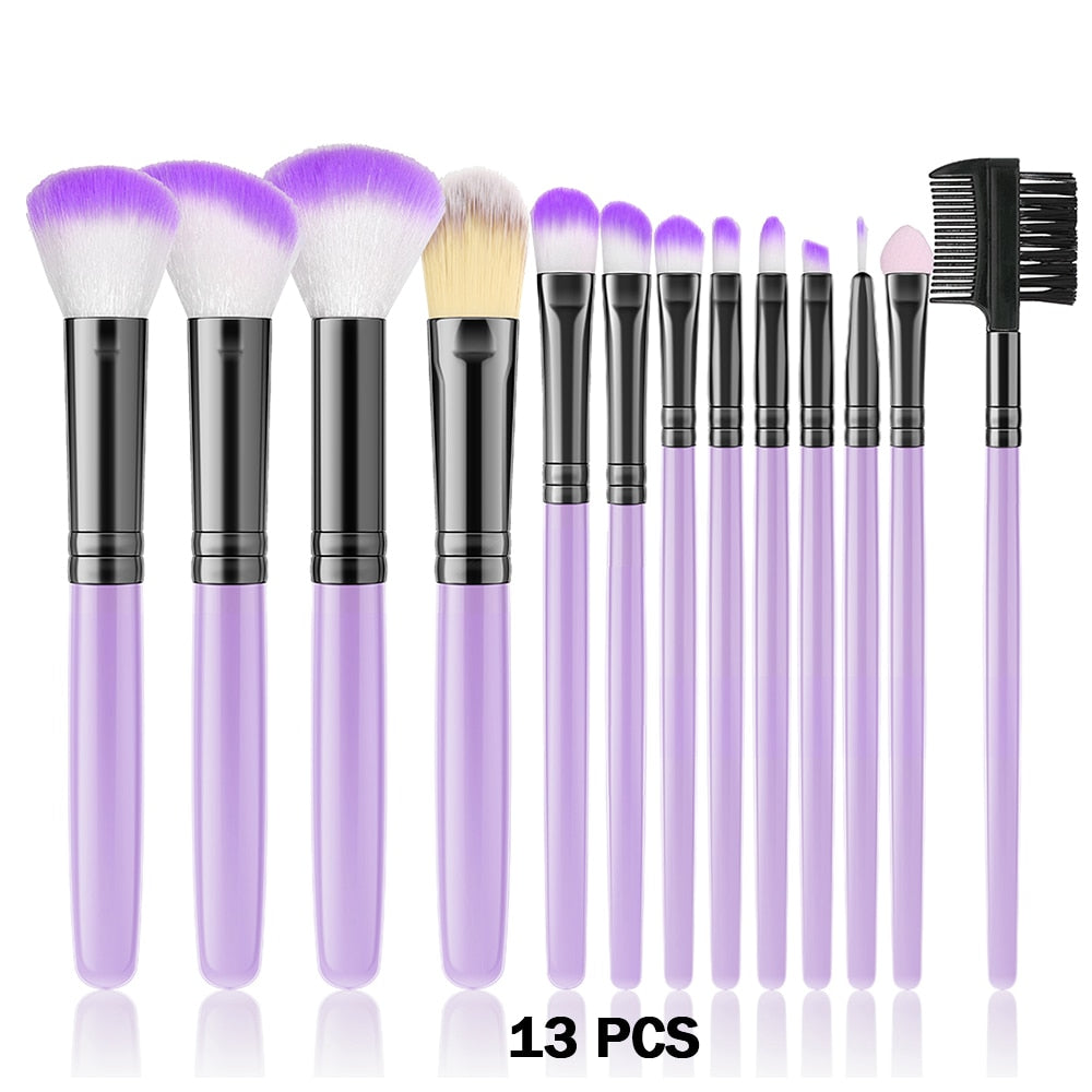 Traci K Beauty Professional (Vegan) 8PCS-32PCS Makeup Brush Set Cosmetic Makeup For Face Make Up Tools Women Beauty Professional Foundation Blush Eyeshadow
