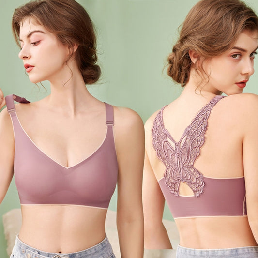 Back Butterfly Push Up Bra Women's Sexy Bras Seamless  No Steel Rings Comfortable Sports Bra Plus Size Girl Underwear M-2XL