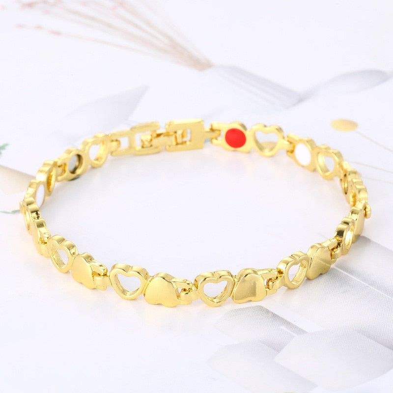 Hot IDEAL( BUY 1 GET 1 FREE )Trendy Magnetic Therapy Bracelet (Wear Your Power) Slimming /Beauty/Pain Relief/ Menopause  Bracelet Healthcare