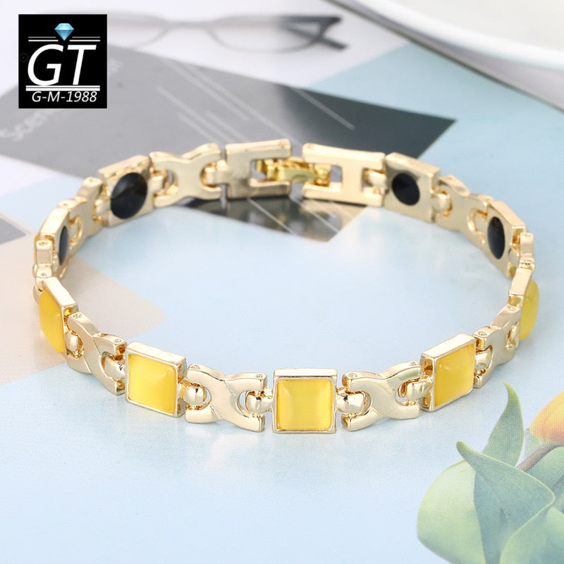 Hot IDEAL( BUY 1 GET 1 FREE )Trendy Magnetic Therapy Bracelet (Wear Your Power) Slimming /Beauty/Pain Relief/ Menopause  Bracelet Healthcare