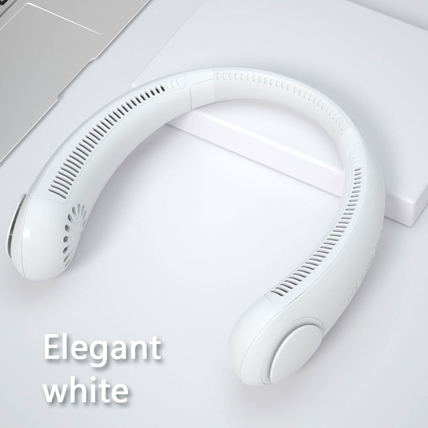 New Portable Hanging Neck Fan Bladeless Fan 3 Speed Adjustable Wearable Neckband Mute Fans USB Rechargeable Neck-mounted Cooler