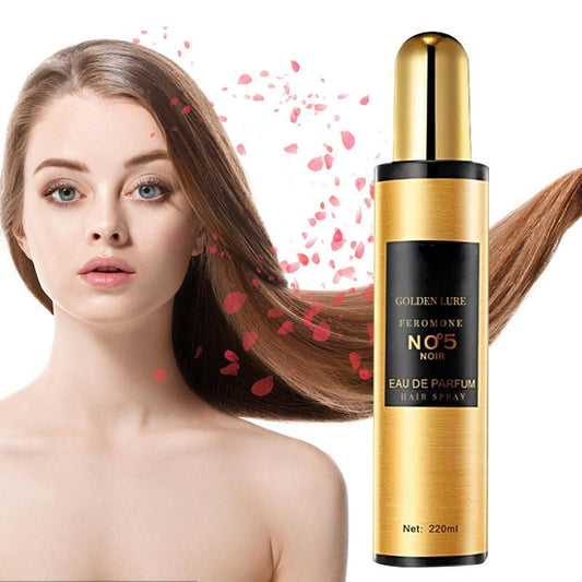 UNISEX Golden Lure by Traci K Fragrances Pheromone Hair Spray 220ml Hair Essential Oil Spray Repair Damage Hair Spray Nourish Thick Roots Repair Dry Hair