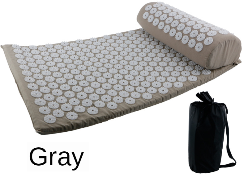 Fitstyle Yoga Massage Mat Acupressure Relieve Stress Back Cushion Massage Yoga Mat Back Pain Relief Needle Pad With Pillow