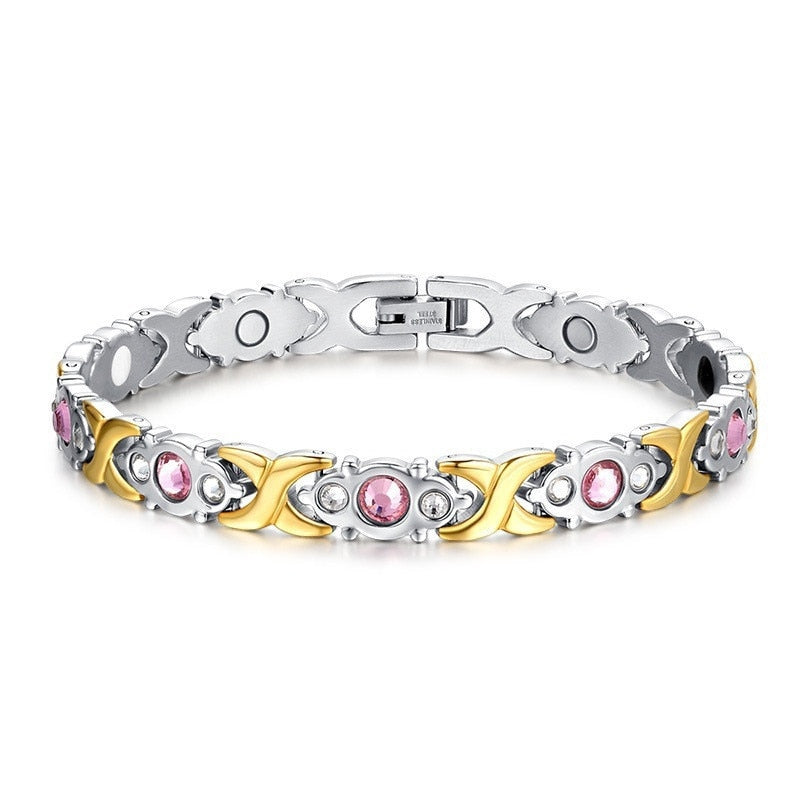 Hot IDEAL( BUY 1 GET 1 FREE )Trendy Magnetic Therapy Bracelet (Wear Your Power) Slimming /Beauty/Pain Relief/ Menopause  Bracelet Healthcare