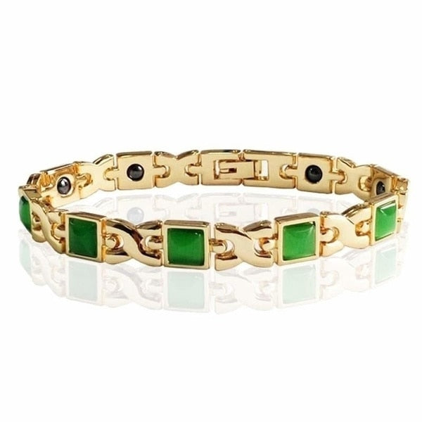 Hot IDEAL( BUY 1 GET 1 FREE )Trendy Magnetic Therapy Bracelet (Wear Your Power) Slimming /Beauty/Pain Relief/ Menopause  Bracelet Healthcare