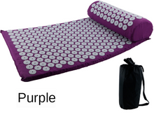 Load image into Gallery viewer, Fitstyle Yoga Massage Mat Acupressure Relieve Stress Back Cushion Massage Yoga Mat Back Pain Relief Needle Pad With Pillow
