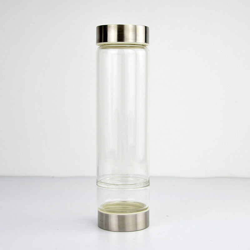 💎Traci K Beauty Gem Water Bottle- Spiritual Healing Water Bottle Crystal Quartz Energy Stone Gravel Spa Health Sport Healing Cup Portable Large Capacity Drink