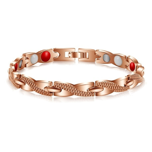 Hot IDEAL( BUY 1 GET 1 FREE )Trendy Magnetic Therapy Bracelet (Wear Your Power) Slimming /Beauty/Pain Relief/ Menopause  Bracelet Healthcare
