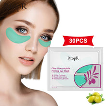 Load image into Gallery viewer, RtopR by Traci K Beauty -30pcs Olive Firming Eye Mask Natural Moisturizing Gel Eye Patches Remove Dark Circles Anti Age Bag Eye Wrinkle Skin Care
