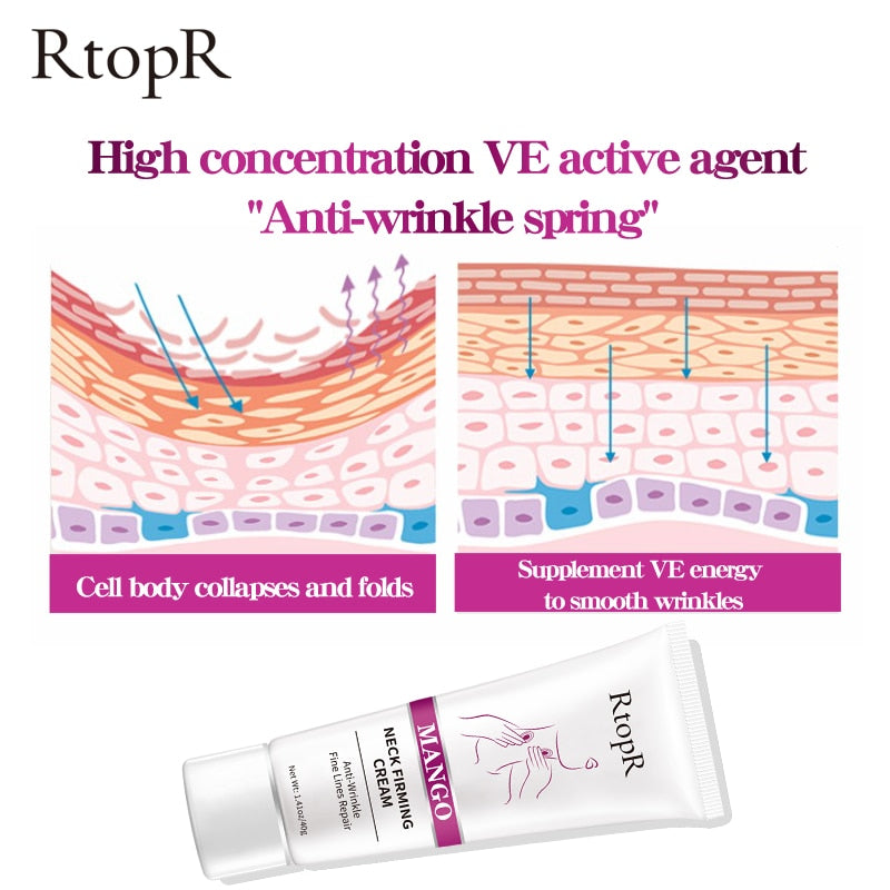 Traci K Beauty Mango Neck Firming Cream Whitening Wrinkle Remover Cream Rejuvenation Moisturizing Shape Beauty Health Skin Care Products Women