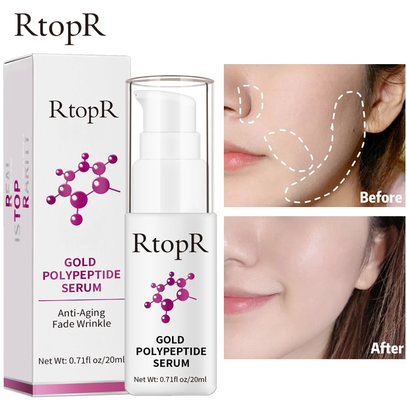 RtopR by Traci K Beauty -Gold Polypeptide Serum Repair Skin Anti-aging Hyaluronic Acid Whitening Skin Care Essence Face Care Anti Wrinkle 20ml