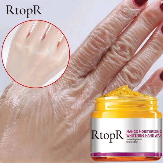 RtopR by Traci K Beauty -Mango Whitening Hands Mask Wax Moisturizing Repair Exfoliating Calluses Filming Anti-Aging Skin Cream For Women Beauty Health