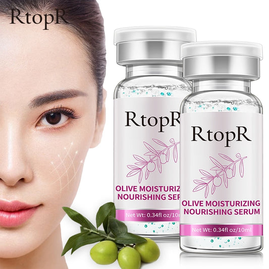 RtopR by Traci K Beauty 2PCS Olive Soothing Essence Rejuvenating Skin Shrinking Pores Whitening Moisturizing Deep Nourishing Nourishing  Brightening