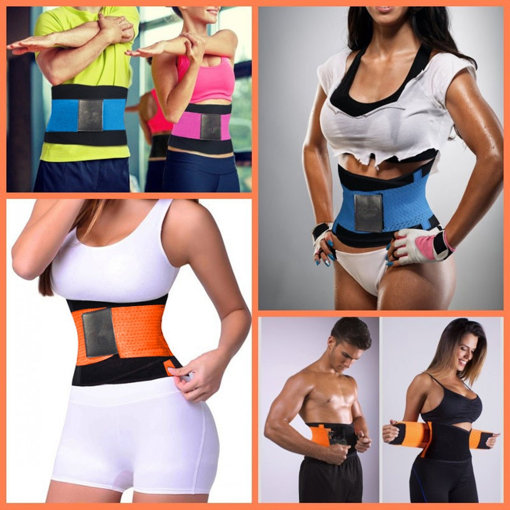 Fitstyle Neoprene Postpartum Belly Belt Elastic Magic Sticker Sport Waist Support Band Comfortable Adjustable Men Women for Workout Gym