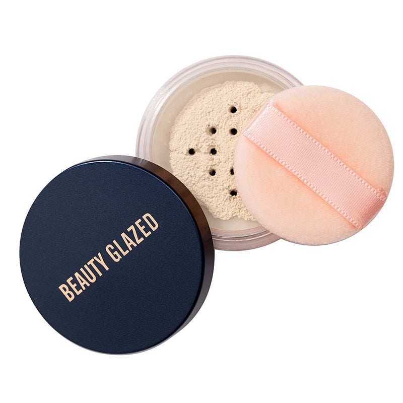 Traci K BEAUTY GLAZED Face Loose Powder Mineral 2 Colors Waterproof Matte Setting Oil-control Professional Women’s Cosmetics Makeup