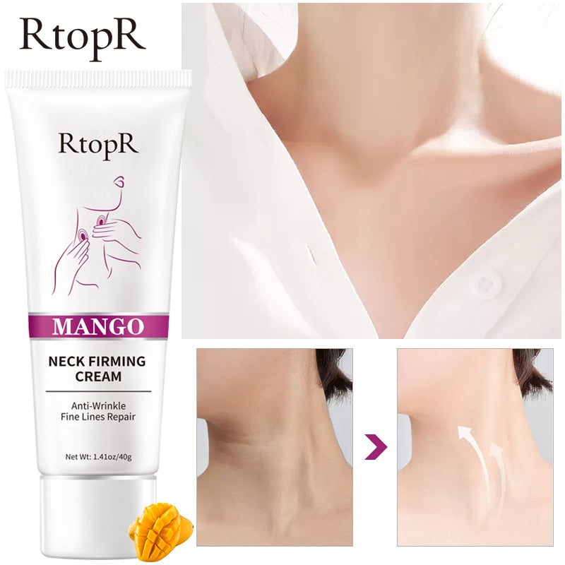 Traci K Beauty Mango Neck Firming Cream Whitening Wrinkle Remover Cream Rejuvenation Moisturizing Shape Beauty Health Skin Care Products Women