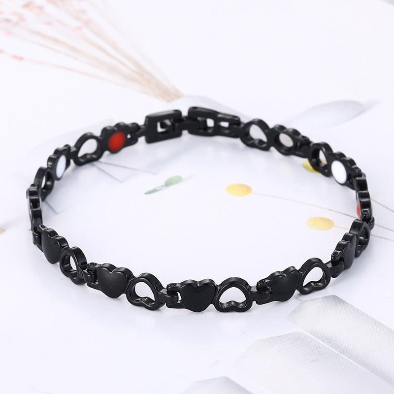 Hot IDEAL( BUY 1 GET 1 FREE )Trendy Magnetic Therapy Bracelet (Wear Your Power) Slimming /Beauty/Pain Relief/ Menopause  Bracelet Healthcare