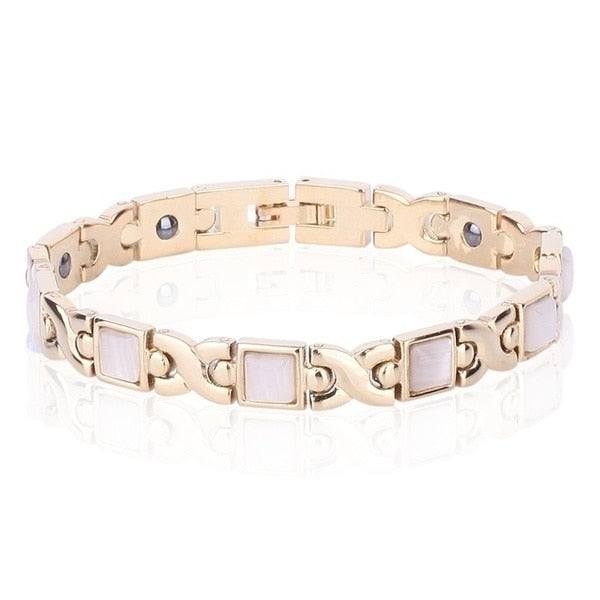 Hot IDEAL( BUY 1 GET 1 FREE )Trendy Magnetic Therapy Bracelet (Wear Your Power) Slimming /Beauty/Pain Relief/ Menopause  Bracelet Healthcare