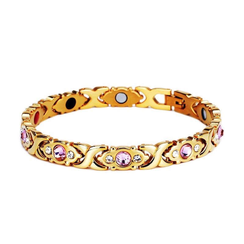 Hot IDEAL( BUY 1 GET 1 FREE )Trendy Magnetic Therapy Bracelet (Wear Your Power) Slimming /Beauty/Pain Relief/ Menopause  Bracelet Healthcare