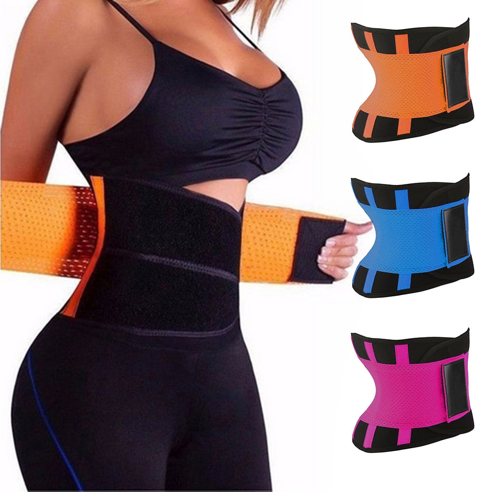 Fitstyle Neoprene Postpartum Belly Belt Elastic Magic Sticker Sport Waist Support Band Comfortable Adjustable Men Women for Workout Gym