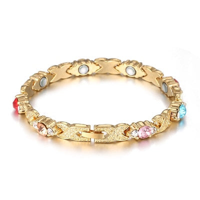 Hot IDEAL( BUY 1 GET 1 FREE )Trendy Magnetic Therapy Bracelet (Wear Your Power) Slimming /Beauty/Pain Relief/ Menopause  Bracelet Healthcare