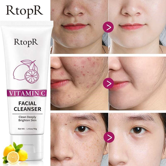 RtopR by Traci K Beauty Vitamin C Facial cleanser Clean Deeply  Acne Oil control Pore shrinkage firming skin care Facial cleaning