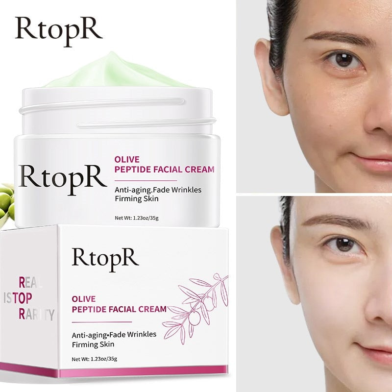 RtopR by Traci K Beauty 3n1 Bundle Mango Firming Skin Moisturize Anti-aging Neck Eye Cream Pores Shrinkage Improve Dullness Olive Peptid Cream Skin Care Set
