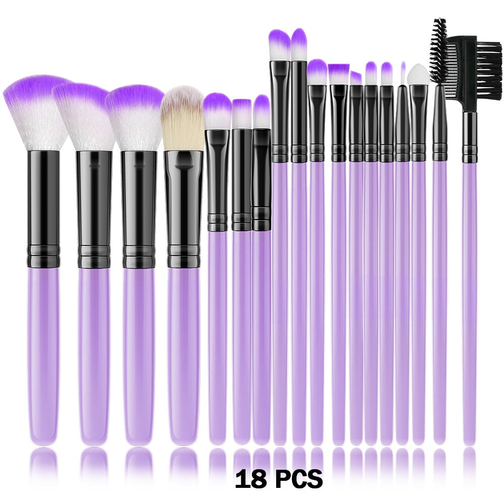 Traci K Beauty Professional (Vegan) 8PCS-32PCS Makeup Brush Set Cosmetic Makeup For Face Make Up Tools Women Beauty Professional Foundation Blush Eyeshadow